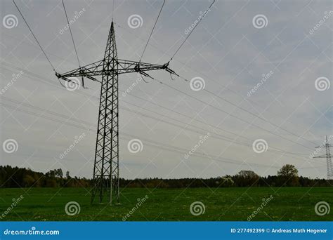 Electric Energy Power Lines Cable Electricity High Voltage High Electric Energy Power Lines Cable Electricity High Voltage High